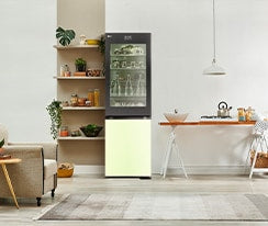 LG MoodUP® Intelligente Kühl-Gefrierkombination mit InstaView, Bluetooth-Lautsprecher & Farbwechsel-LED-Türen