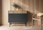 Carregar imagem no visualizador da galeria, Designer Kommode Valencia II: Elegante Aufbewahrung mit Türen und Schubladen

