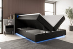 Lade das Bild in den Galerie-Viewer, Komfortables Boxspringbett Relax: LED, Stauraum, USB-C, Kunstleder – Perfekter Schlaf
