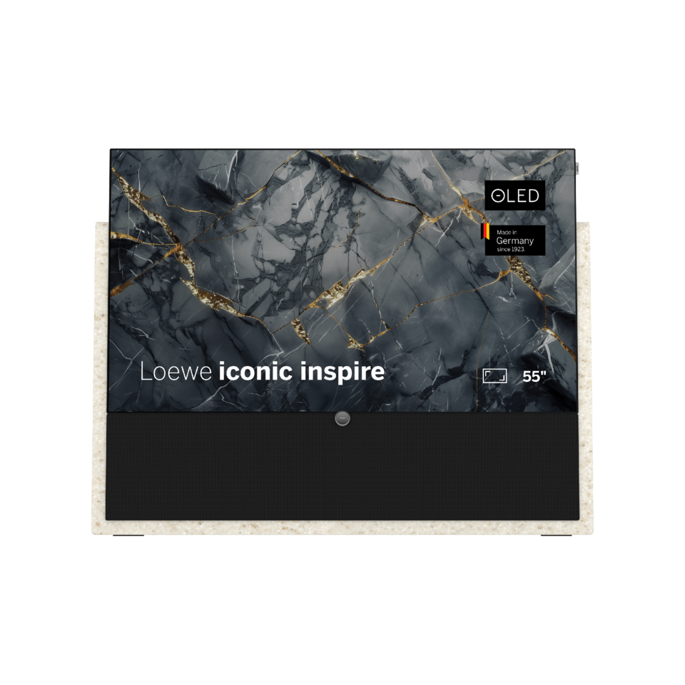 Loewe iconic inspire 55 Elfenbeinsand 4K OLED Smart-TV mit Dolby Atmos
