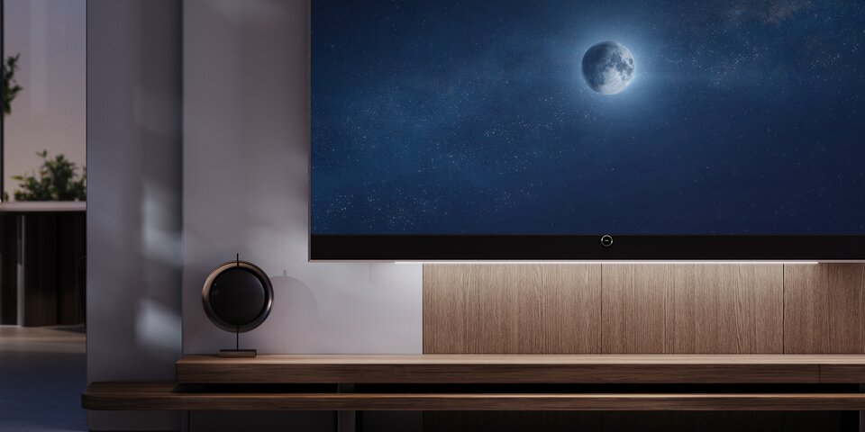 Loewe Stellar 97 Zoll OLED Smart TV: 4K Ultra HD, DR+, Aluminiumdesign