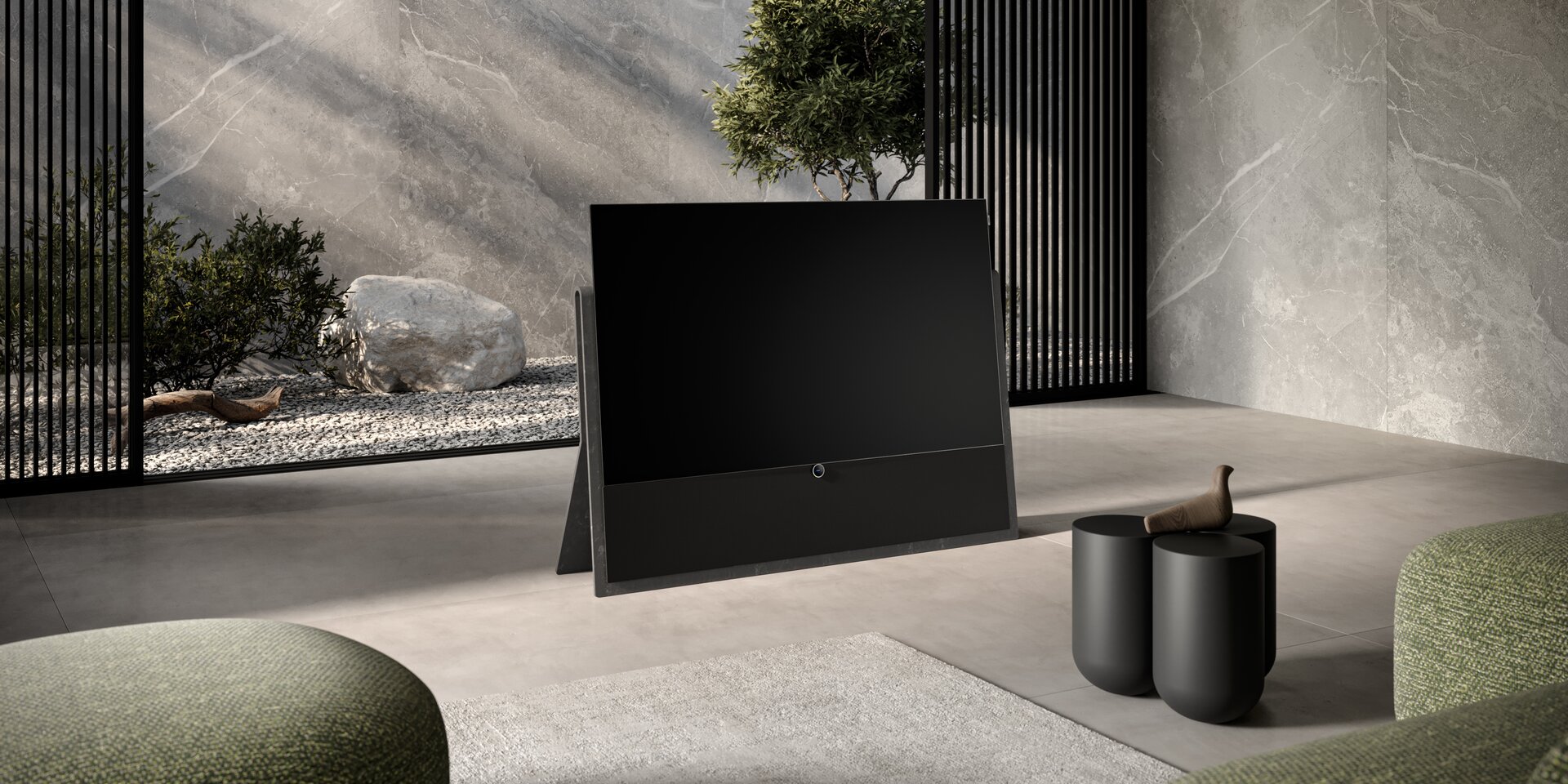 Loewe Iconic Inspire 55 Midnight Marble OLED TV – Design trifft Technologie