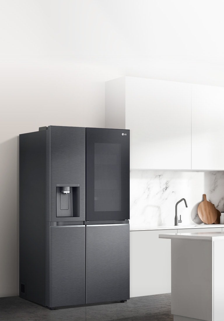 LG SLIM Multi-Door Kühlschrank 506L, Eis- & Wasserspender, Smart Inverter Kompressor