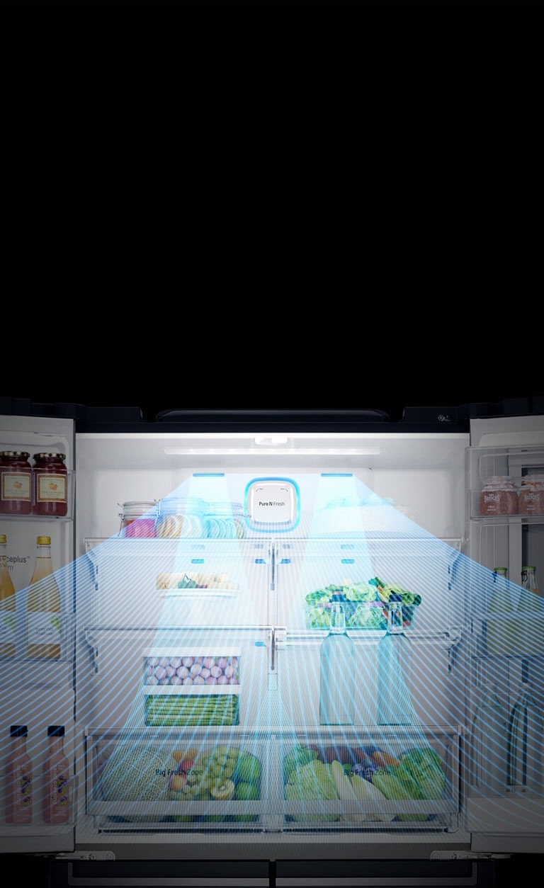 LG InstaView Side-by-Side Kühlschrank: 638L Multi-Door mit Eis- & Wasserspender