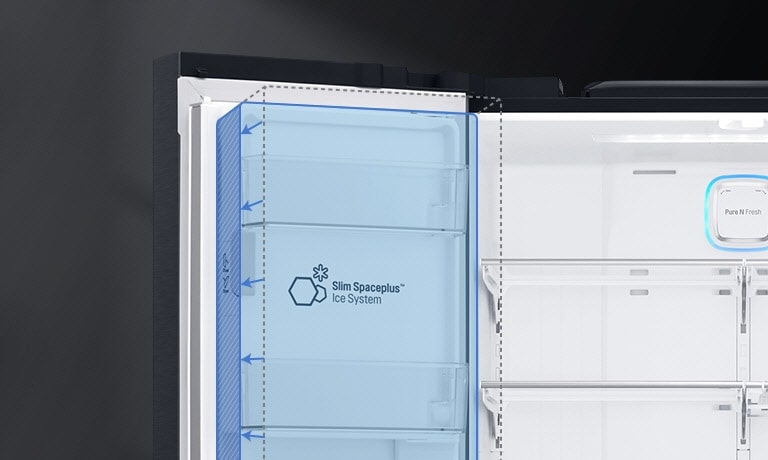 LG InstaView Side-by-Side Kühlschrank: 638L Multi-Door mit Eis- & Wasserspender