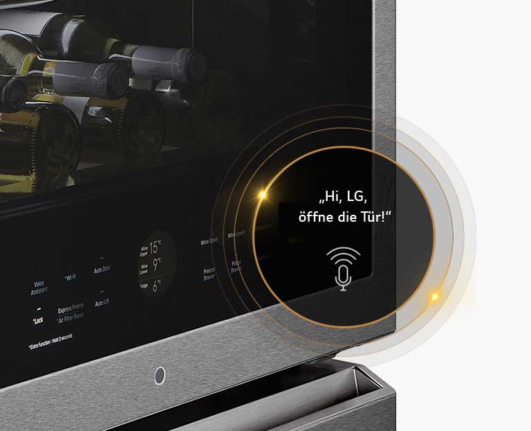 LG SIGNATURE LSR200W InstaView® Weinkühlschrank – Perfekte Temperaturkontrolle, Vibrationsschutz
