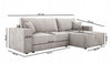 Luxuriöses Velanova Cord Ecksofa mit Schlaffunktion und praktischem Stauraum