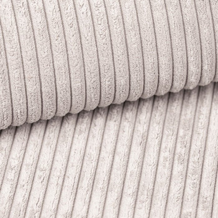 Luxus Yuma Ecksofa mit Cordbezug: Modulares Design, integrierter Hocker