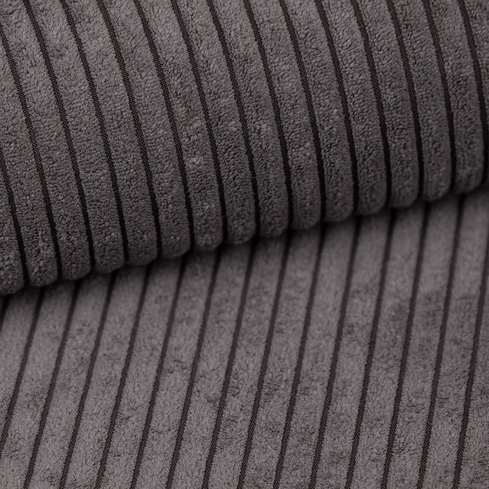 Luxus Yuma Ecksofa mit Cordbezug: Modulares Design, integrierter Hocker