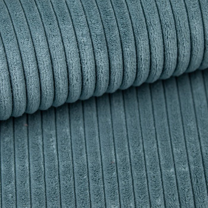 Luxus Yuma Ecksofa mit Cordbezug: Modulares Design, integrierter Hocker