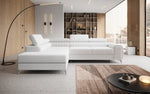 Lade das Bild in den Galerie-Viewer, Luxuriöses L-förmiges Bouclé-Designsofa Aurea mit Schlaffunktion und Klappmechanismus
