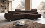 Lade das Bild in den Galerie-Viewer, Luxuriöses L-förmiges Bouclé-Designsofa Aurea mit Schlaffunktion und Klappmechanismus
