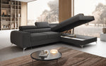 Lade das Bild in den Galerie-Viewer, Luxuriöses L-förmiges Bouclé-Designsofa Aurea mit Schlaffunktion und Klappmechanismus
