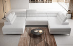 Lade das Bild in den Galerie-Viewer, Luxuriöses U-förmiges Bouclé Designersofa Aurea mit vielseitiger Schlaf- &amp; Klappfunktion
