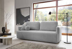 Lade das Bild in den Galerie-Viewer, Luxuriöses Designer Schlafsofa Celiné Bouclé mit Bettfunktion und integriertem Stauraum
