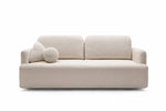 Lade das Bild in den Galerie-Viewer, Luxuriöses Designer Schlafsofa Celiné Bouclé mit Bettfunktion und integriertem Stauraum

