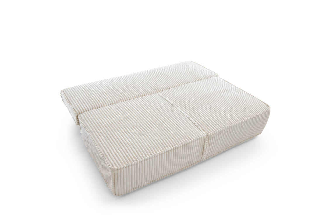 Elegantes Komma Schlafsofa: Design-Sofa mit Schlaffunktion und geräumigem Bettkasten