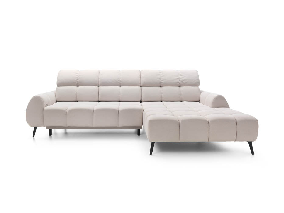 Luxuriöses Ecksofa Piano mit Elektrischer Schlaffunktion und Samtbezug