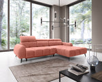 Lade das Bild in den Galerie-Viewer, Luxuriöses Ecksofa Piano mit Elektrischer Schlaffunktion und Samtbezug
