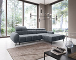 Lade das Bild in den Galerie-Viewer, Luxuriöses Ecksofa Piano mit Elektrischer Schlaffunktion und Samtbezug
