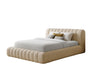 Luxuriöses Selene Bouclé Polsterbett mit Stauraum – Modernes, Elegantes Designer-Bett