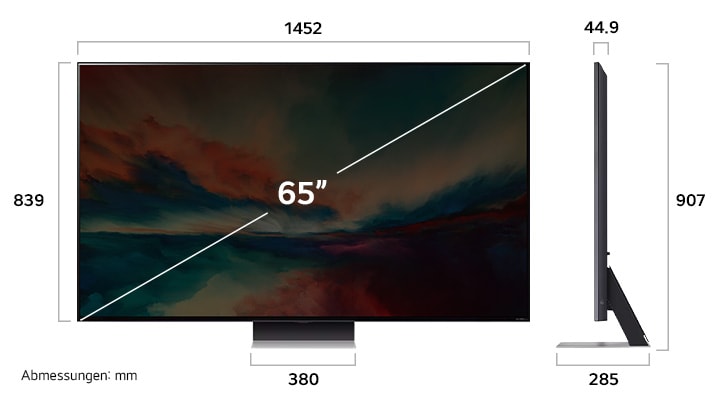 LG 65 Zoll 4K QNED MiniLED Smart TV QNED86: Brillante Farben, Gaming-Power, webOS