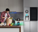 Lade das Bild in den Galerie-Viewer, LG InstaView Side-by-Side Kühlschrank, 635L Kapazität, Eis- und Wasserspender, Smart
