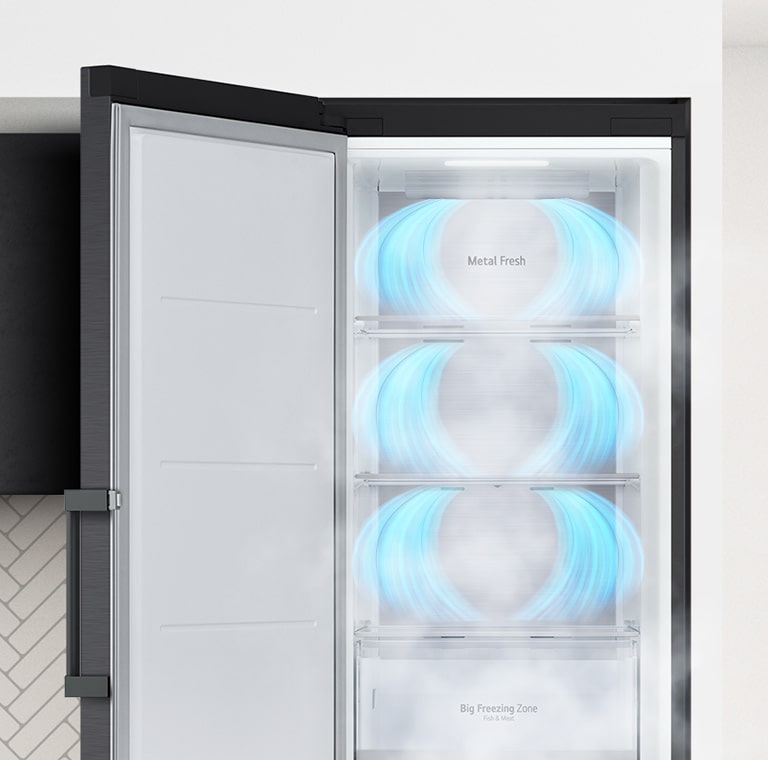 LG GFM61MCCSF Freistehender Gefrierschrank: 324L, D-Klasse, No Frost, Inverter Kompressor