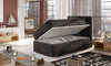 Luxuriöses Boxspringbett Relio mit Stauraum, 90x200 cm, Komfort Matratze, modernes Design