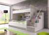 Heaven Kinderhochbett: Robustes Etagenbett mit Leiter & Stauraum, Viele Farben