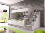 Lade das Bild in den Galerie-Viewer, Heaven Kinderhochbett: Robustes Etagenbett mit Leiter &amp; Stauraum, Viele Farben
