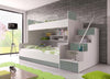 Heaven Kinderhochbett: Robustes Etagenbett mit Leiter & Stauraum, Viele Farben