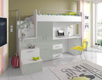 Lade das Bild in den Galerie-Viewer, Traumhaftes Kinderhochbett Dream: Sicheres, Stabiles Etagenbett für Spielen und Schlafen
