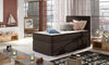Luxuriöses Boxspringbett Relio mit Stauraum, 90x200 cm, Komfort Matratze, modernes Design