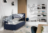 Luxuriöses Boxspringbett Relio mit Stauraum, 90x200 cm, Komfort Matratze, modernes Design