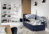 Luxuriöses Boxspringbett Relio mit Stauraum, 90x200 cm, Komfort Matratze, modernes Design