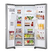 LG GSLV71PZTE Side-by-Side Kühlschrank: 635L, Eis-, Wasser-, No Frost Technologie