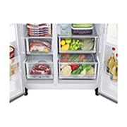 LG GSLV71PZTE Side-by-Side Kühlschrank: 635L, Eis-, Wasser-, No Frost Technologie