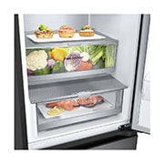 LG GBV7280CEV Kühl-Gefrierkombination 387L, Smart Inverter Kompressor, Essence Black Steel