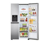 Lade das Bild in den Galerie-Viewer, LG Side-by-Side Kühlschrank, Silber, Door-in-Door, 635L, Eis- &amp; Wasserspender
