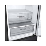 Lade das Bild in den Galerie-Viewer, LG Kühl-Gefrierkombination 384L Smart Inverter Kompressor Matte Black EEK C
