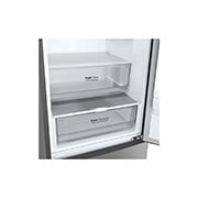 LG Kühl-Gefrierkombination 384L, Inverter Linear Kompressor, A-Klasse, Platinum Silber