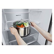 LG GBV7280CEV Kühl-Gefrierkombination 387L, Smart Inverter Kompressor, Essence Black Steel