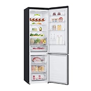 LG Kühl-Gefrierkombination 384L Smart Inverter Kompressor Matte Black EEK C