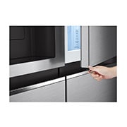 LG Side-by-Side Kühlschrank, Silber, Door-in-Door, 635L, Eis- & Wasserspender