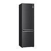 LG Kühl-Gefrierkombination Matt Schwarz: 384L, 203cm hoch, Inverter Linear Kompressor