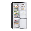 LG Kühl-Gefrierkombination Matt Schwarz: 384L, 203cm hoch, Inverter Linear Kompressor