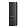 LG Kühl-Gefrierkombination Matt Schwarz: 384L, 203cm hoch, Inverter Linear Kompressor