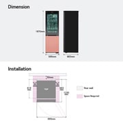 LG MoodUP® Intelligente Kühl-Gefrierkombination mit InstaView, Bluetooth-Lautsprecher & Farbwechsel-LED-Türen
