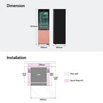 Lade das Bild in den Galerie-Viewer, LG MoodUP® Intelligente Kühl-Gefrierkombination mit InstaView, Bluetooth-Lautsprecher &amp; Farbwechsel-LED-Türen

